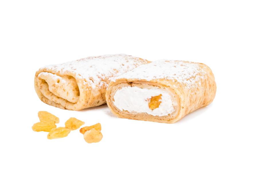 Блинчики с творогом и изюмом